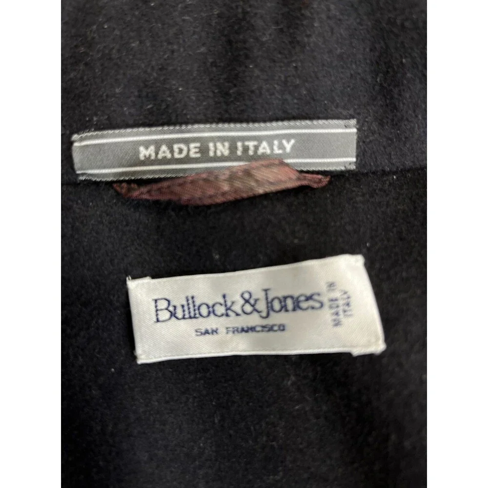 BULLOCK & JONES Men Sz 40 Bomber Jacket Thick Wool Windproof Italy (Ret.$1,100)